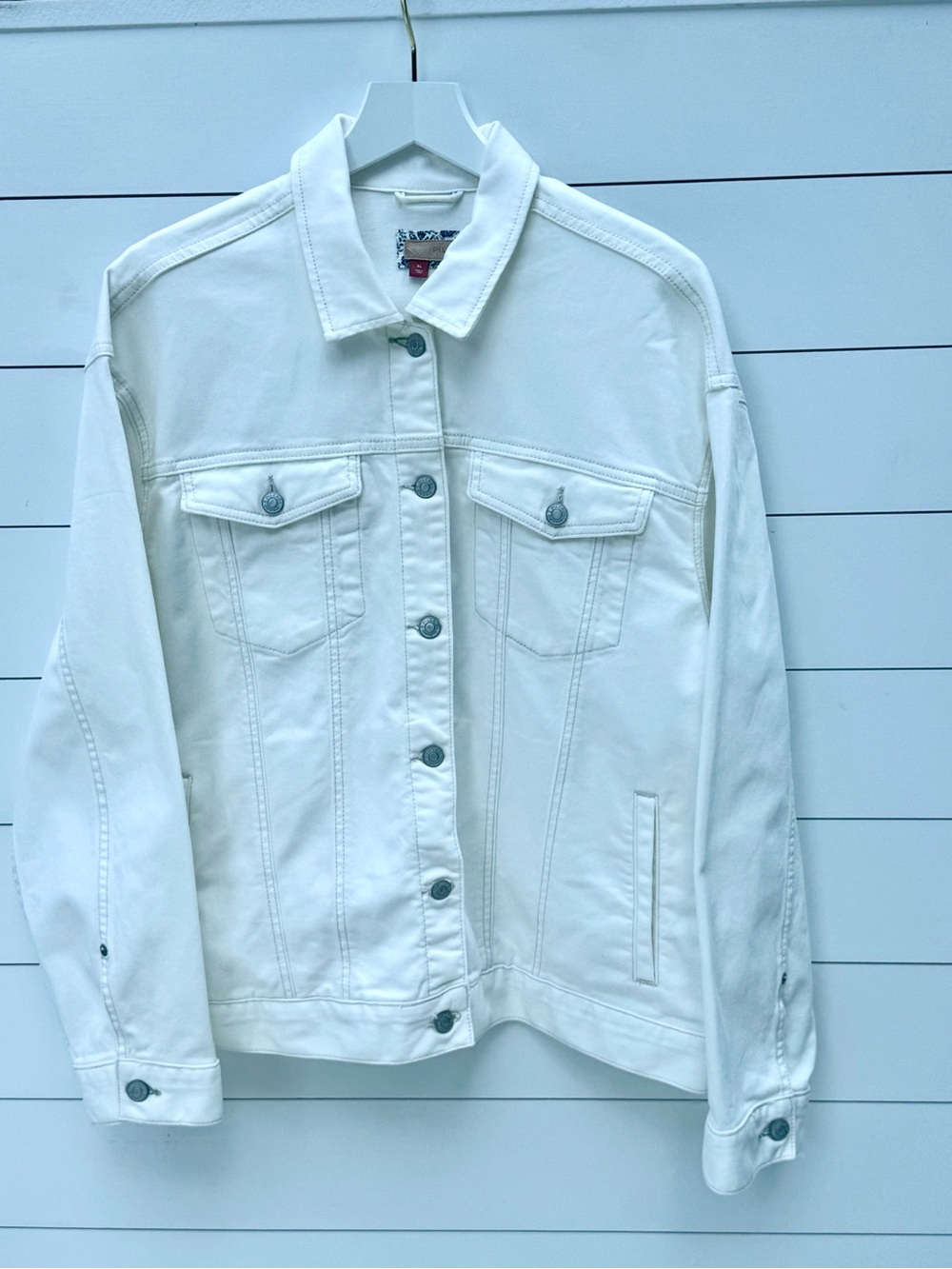 Pilcro White Denim Jean Jacket - Picture 4 of 15